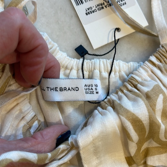 FAITHFULL THE BRAND FRANCESCA LINEN MIDI DRESS - Picture 9 of 12